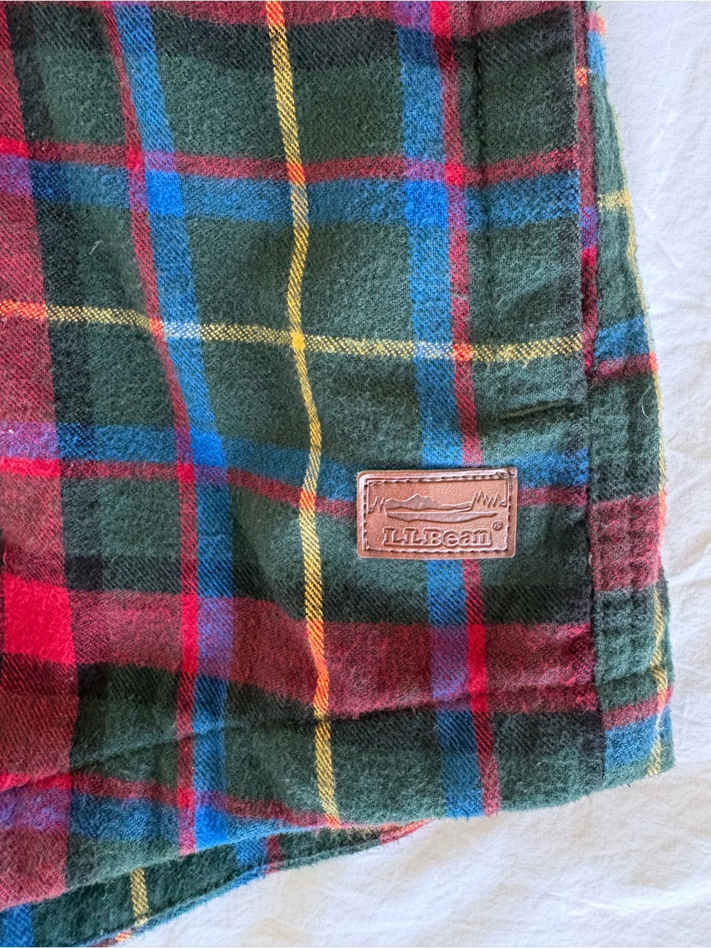 L.L. Bean Men's Plaid Flannel Hooded Shirt Jacket Shacket Size XL - Picture 5 of 9